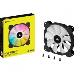 VENTILADOR CAJA CORSAIR SP SERIES SP140 RGB ELITE 140MM CON AIRGUIDE SINGLE PACK CO-9050110-WW