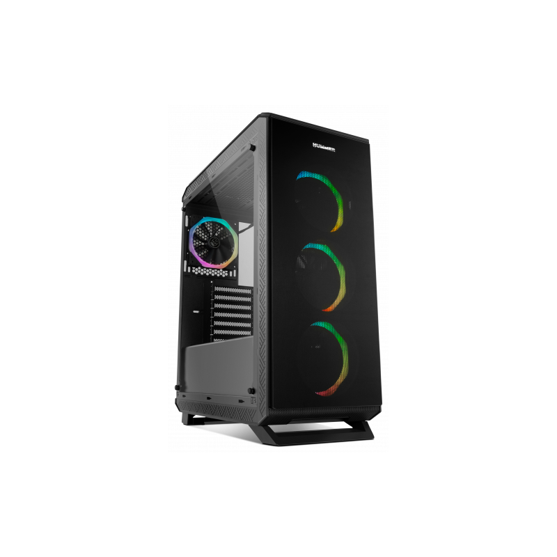 NOX NXHUMMERTGF carcasa de ordenador Midi Tower Negro