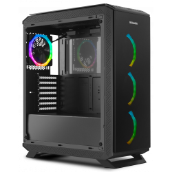 NOX NXHUMMERTGF carcasa de ordenador Midi Tower Negro