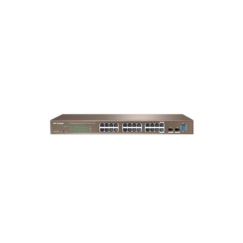 IPCOM FULL MANAGEMENT SWITCH G3224T 24-PORTS GIGABIT L2 MANAGEMENT SWITCH WITH 2 COMBO SFP PORTS,1 CONSOLE PORT (G3224T)