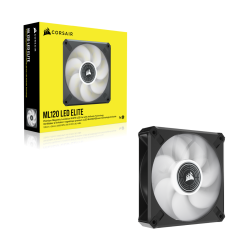 Corsair ML120 LED ELITE Carcasa del ordenador Ventilador 12 cm Negro 1 pieza(s)